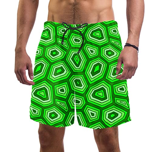 Short de plage à séchage rapide HadHfun, maillot de bain homme respirant vert