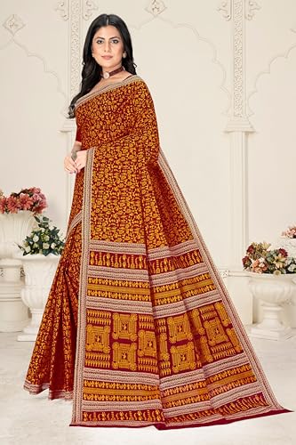 Image of TAMAIRA FASHION Mulmul Pure Cotton Saree For Woman Warli Printed |Office Wear Daily Wear Sarees For Women Without Blouse Piece(Available in 16 Colours)