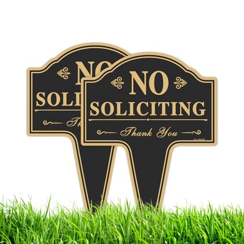 Panneau No Soliciting pour jardin T&R protégez la tranquillité de votre entrée de maison