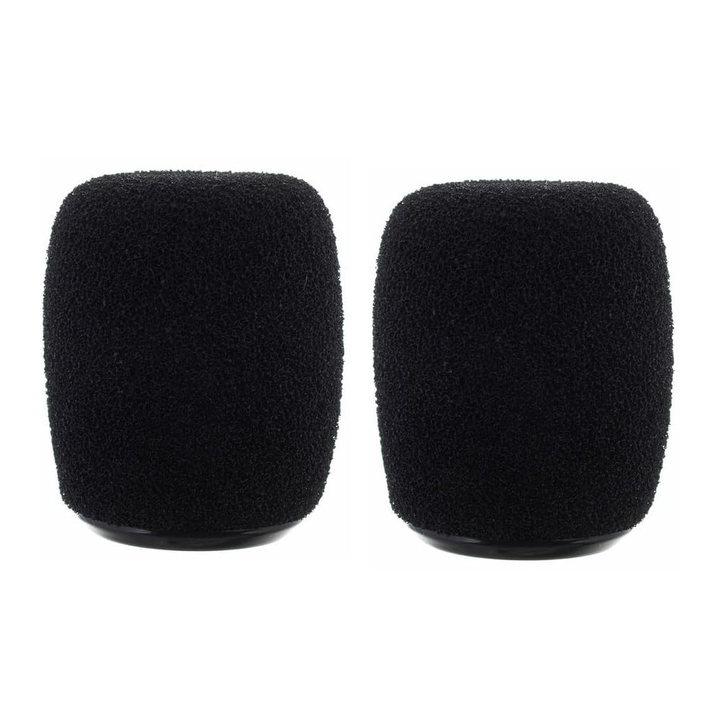 Generic Ricambio RK183WS copertura parabrezza in schiuma per microfono Shure BETA 98H/C miniatura, nero, confezione da 4