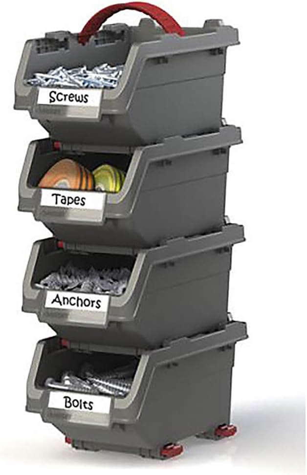 Husky Medium Click Bin (set of 4) Tools & Home Improvement