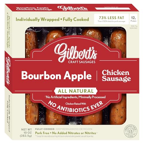 Gilbert's Craft Sausages Bourbon Apple Chicken Sausage, 10 OZ