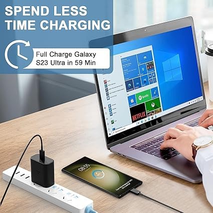Image of Original Sam-Sung 45W Type C High Speed Charger for Sam-Sung Super Fast Power Adapter with USB C 3.3Ft Cable Wall Charging Samsung Galaxy S24 /S23 fe /S24 Ultra /S23 /S21 /Z Fold /(TOY17)