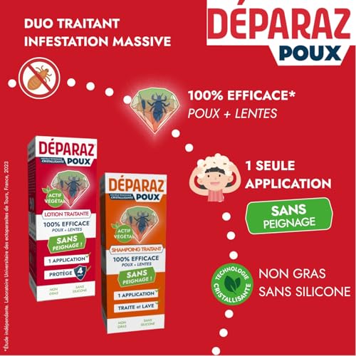 Lotion Crystal anti-poux Poux® pack de 2 shampooing traitant efficace