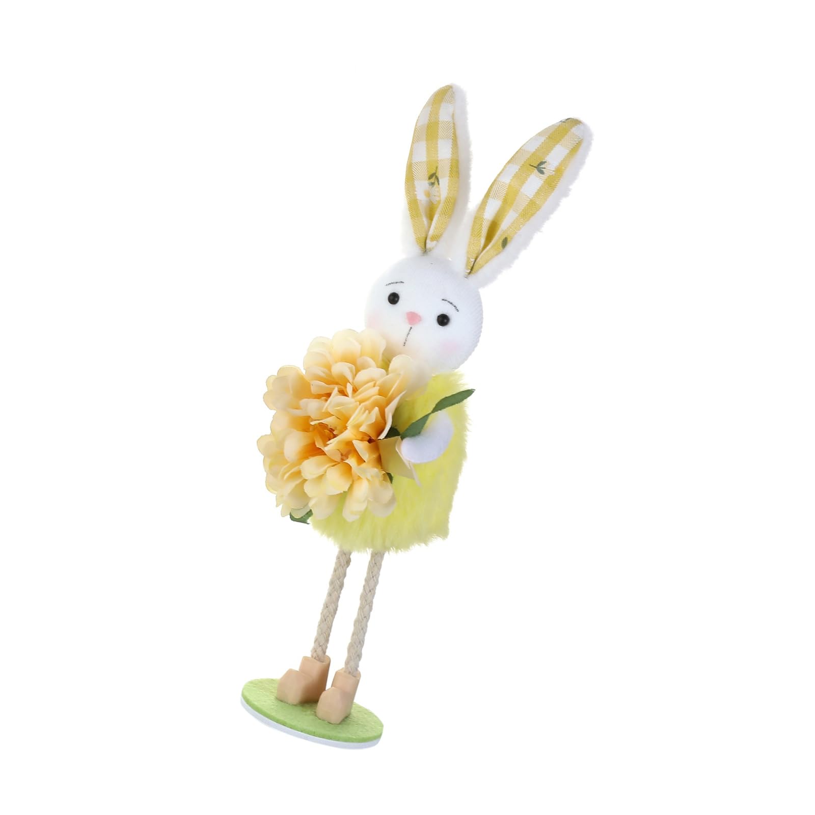 Jazuaiao Holiday Hare Ornament Colorful Easter Hare Figurine for Tabletop Mantels Shelf Garden Display Festival Celebration Kids Decoration