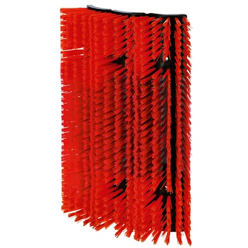 Kerbl Kratzbürste flexibel Viehbürste Rinderbürste rot 5 5cm Polyamidbürsten 30x9 5x43cm Rinder Kälber Pferde Fellpflege inkl. Befestigung