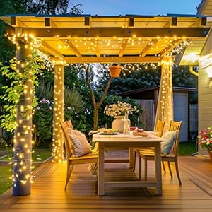 Jmexsuss 200 led string lights indoor outdoor clear wire connectable warm white christmas string lights for bedroom 66 ft twinkle fairy string lights plug in for home wedding tree yard patio spring  urban country home decor