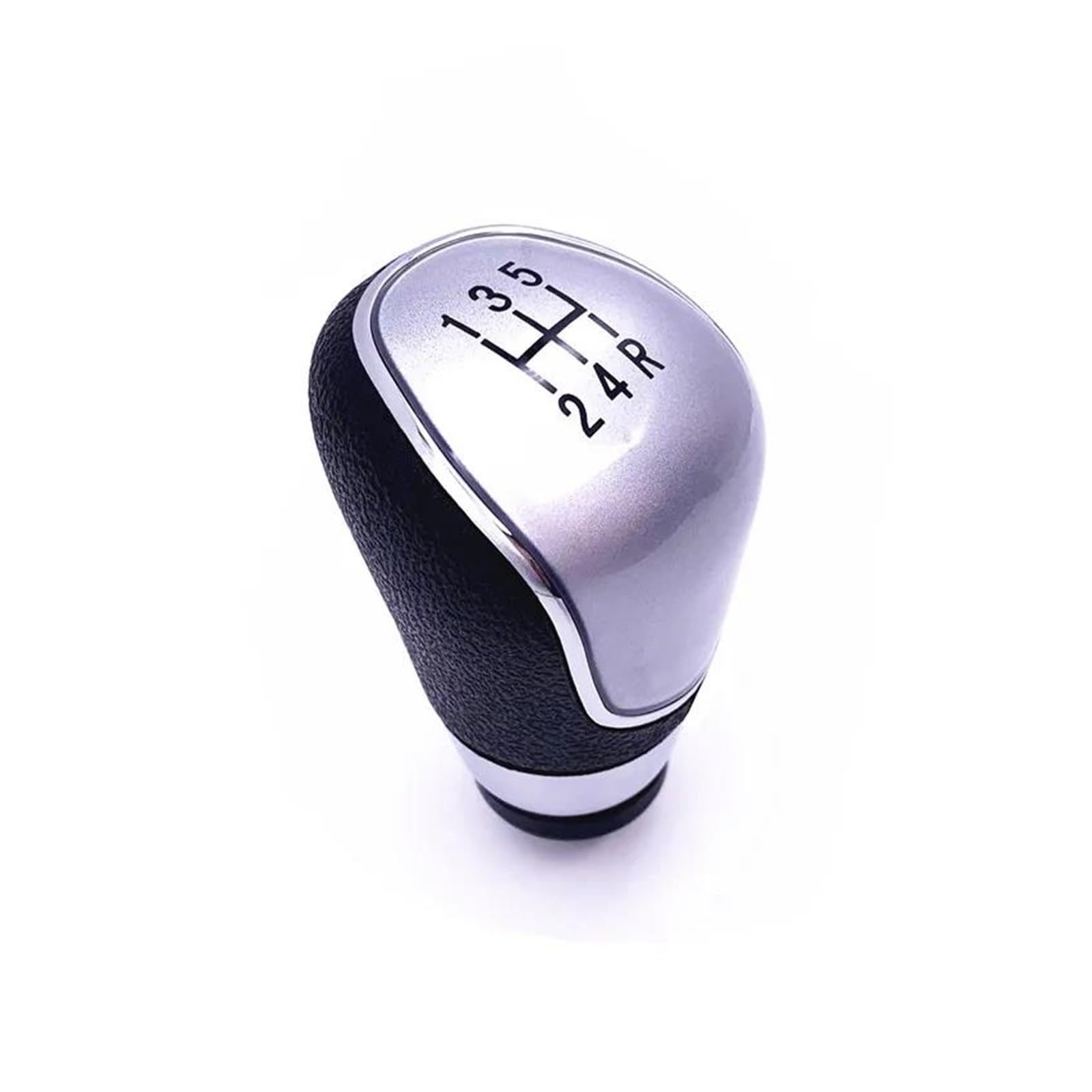 WLNWERDPKK Gear Shift Knob 1PCS for Focus Mk2 FL for Focus Mk3 for Fiesta Mk7 for Mondeo Mk4 for Transit Connect for Kuga for C-max for FL for B-max for S-max Stick Knob(5-Speed Silver)