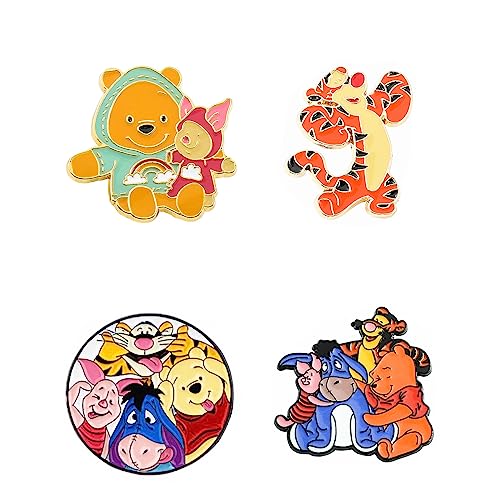 Image of 4pcs TV Movies Cartoon Cute Pins, Zinc Alloy Pin for Women and Men