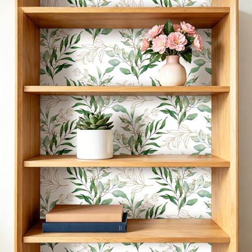 Papier adhésif pour meuble feuilles vertes pour une déco salon nature