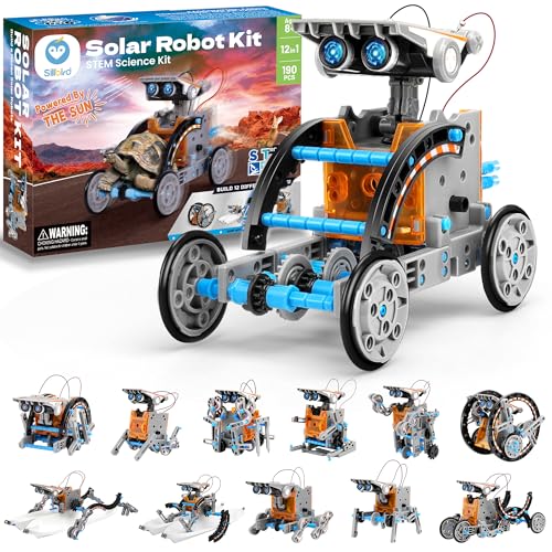 Sillbird 12-in-1 Solar Robot Building Kit Christmas STEM Gift for