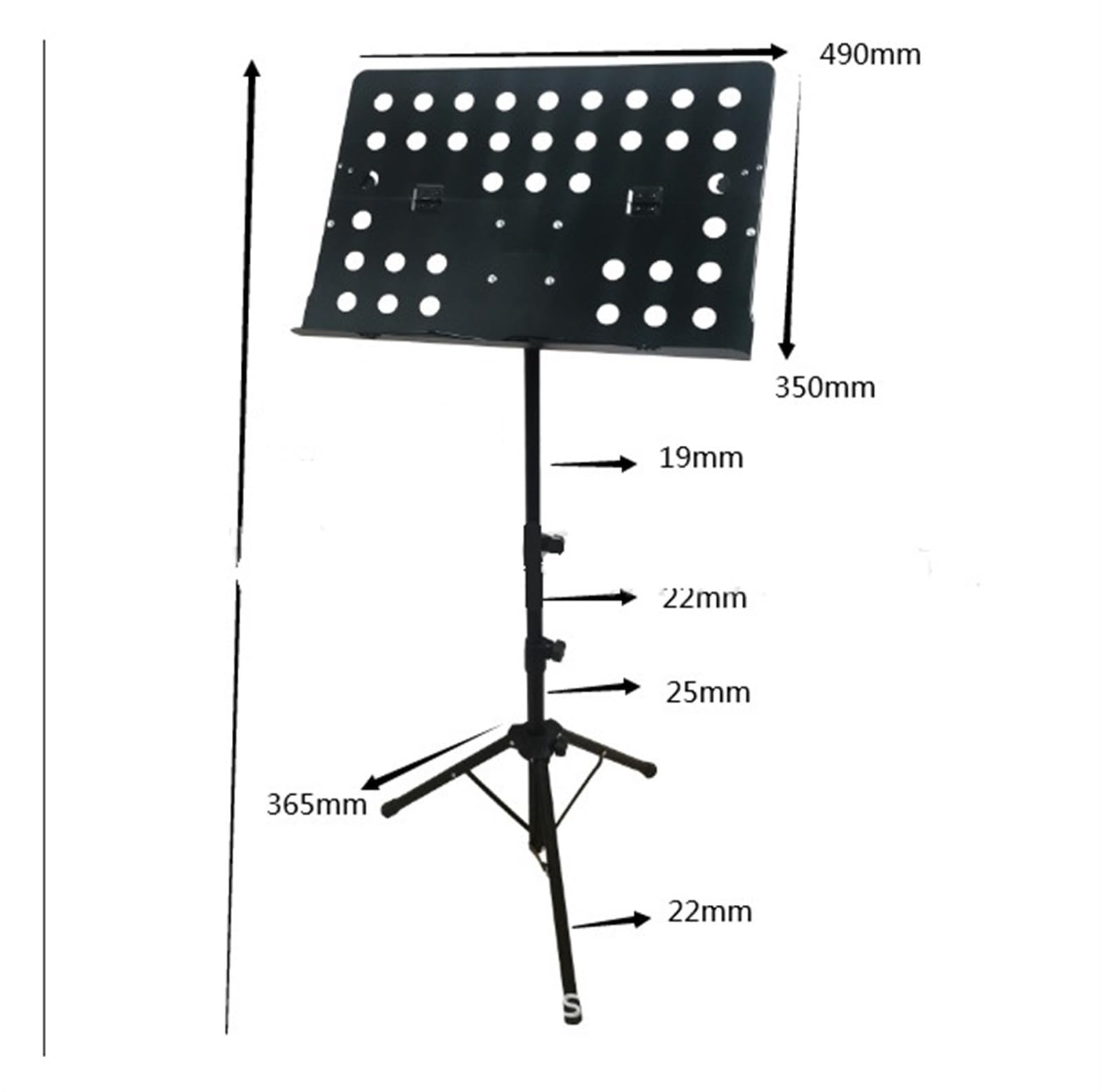Leggio Musicale,Scuole Spartiti Musicali Supporto per Spartiti Portatile Pieghevole Resistente con Base A Treppiede Regolabile Supporto per Podio Portatile Reading leggio