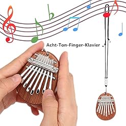 Komunj – Kalimba – Piano à pouces – De petite taille et de qualité supérieure – 8 Touches – Instrument de musique pour… - Les Beatles, Paul McCartney, John Lennon, RIngo Starr, George Harrison Komunj - Kalimba - Piano à pouces - De petite taille et de qualité supérieure - 8 Touches - Instrument de musique pour… – Image 6