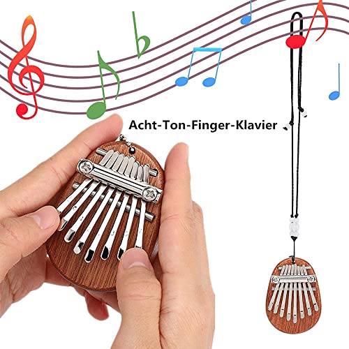 Komunj – Kalimba – Piano à pouces – De petite taille et de qualité supérieure – 8 Touches – Instrument de musique pour… - Les Beatles, Paul McCartney, John Lennon, RIngo Starr, George Harrison Komunj - Kalimba - Piano à pouces - De petite taille et de qualité supérieure - 8 Touches - Instrument de musique pour… – Image 7