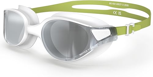 Miniatura 11 de Gafas de natación para adultos, para hombres, gafas de piscina para mujeres, profesionales, antivaho y sin fugas, protección UV Blanco perla,Marrón