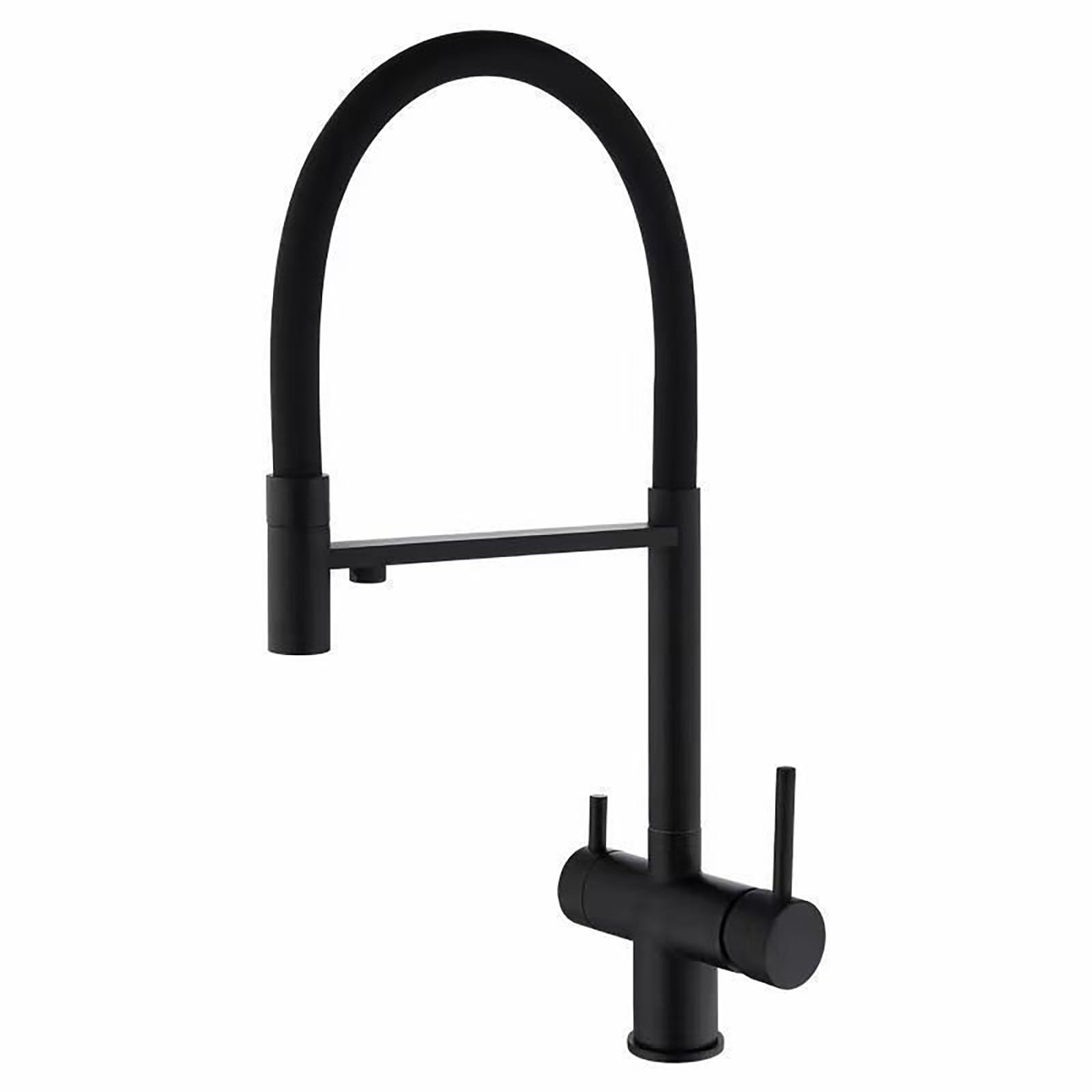 ZQFHSX Kitchen Faucet with Flexible Universal Spout and Single Handle for Long Sinks
