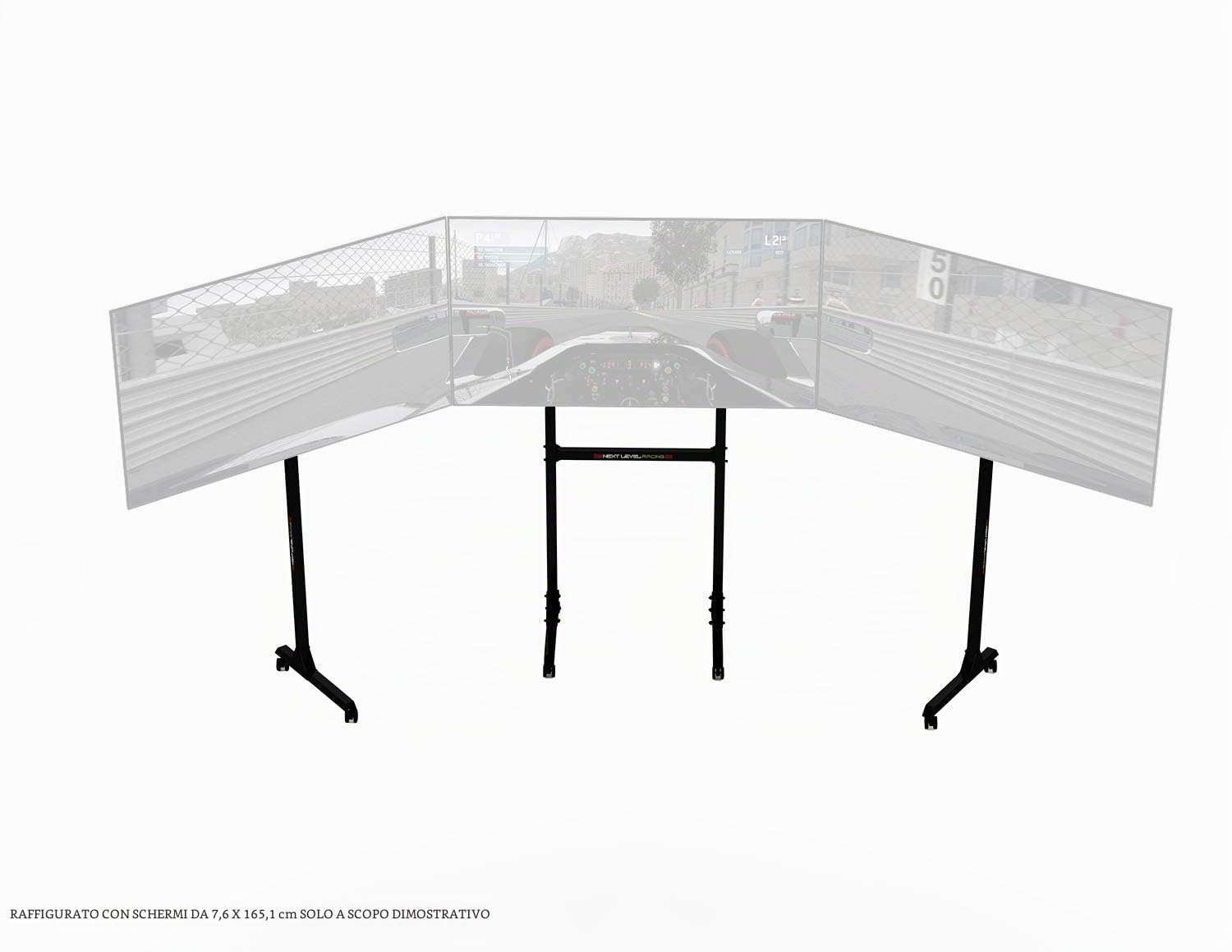 Next Level Racing Free Standing Triple Monitor Stand - Not Machine Specific