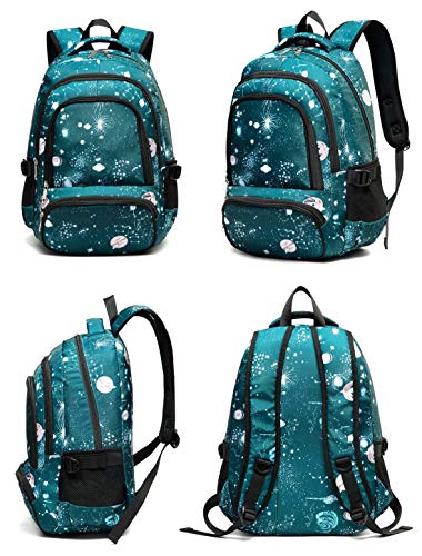 teal color backpack