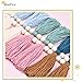 DrCor Boho Rainbow Tassel Garland – Handmade Cotton Yarn Wall Hanging in Earthy Tones for Nursery, Classroom & Kids Room Decor, Baby Shower, Spring Party, Birthday & Photo Backdrop