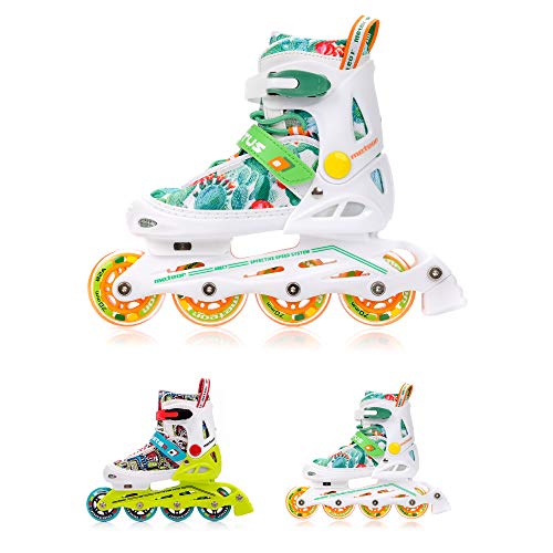 Pattini In Linea Meteor Regolabili Per Bambini - Ruote PU, Cuscinetti ABEC-7, Convertibili In Pattini A Rotelle - Foto 2