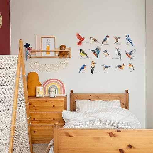 Vinilos decorativos de pájaros para pared Little Birds miniatura 5
