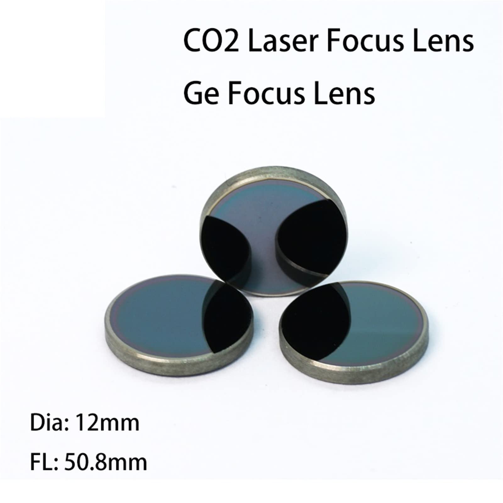 Dia12 FL50.8m Ge LensCO2 Laser Germanium Lens for Laser Engraving Cutting Machine