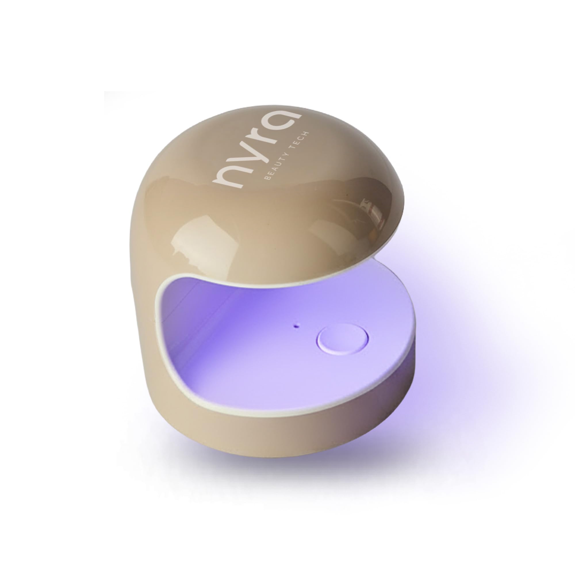 Nyra Mini Lampada per Unghie UV/LED, 5W, Asciugatore Ultracompatto con 5 LED, Timer 60s, Sensore Automatico, Alimentazione USB, per Smalto Gel