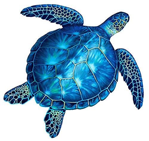 Sea Turtle Porcelain Swimming Pool Mosaic (18' x 18', Blue)