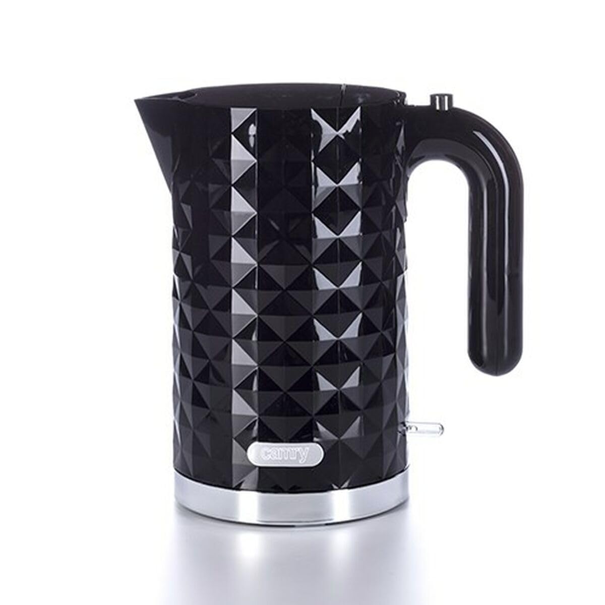 Adler Kettle Made of Plastic with Capacity of 1.7 liters and 2200 W Power CR 1296b, Black
