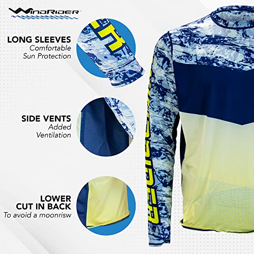 WindRider Fishing Shirts for Men – UPF 50+ Long Sleeve UV Protection Lightweight, Breathable Rash Guard for Outdoor Use3
