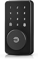 Vista 1 de Cerradura de puerta de entrada sin llave con teclado, cerradura de puerta electrónica con código, cerrojo de seguridad digital, bloqueo automático