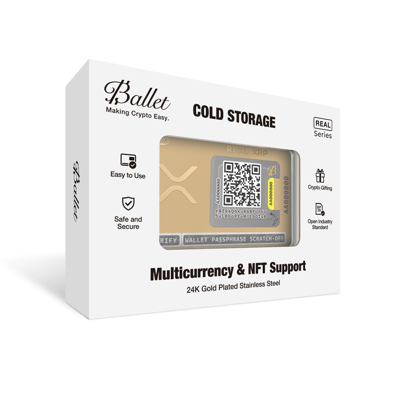 Cold Storage Crypto Wallet Ballet XRP Cold Storage Coin - Unhackable  Stainless Steel Hardware Wallet For XRP Stainless Steel Hardware Crypto  Wallet