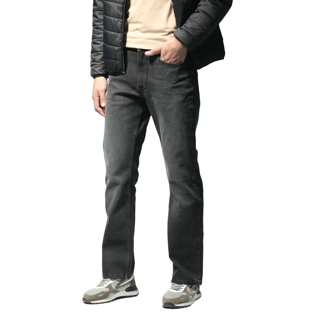 Men's Bootcut Fit Jeans| Solid | Mid Rise | Stretchable | Jeans for Man-image-32