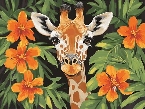 Pintar por numeros adultos y niños Sogno kit de pintura al óleo 50x70cm con pinceles
