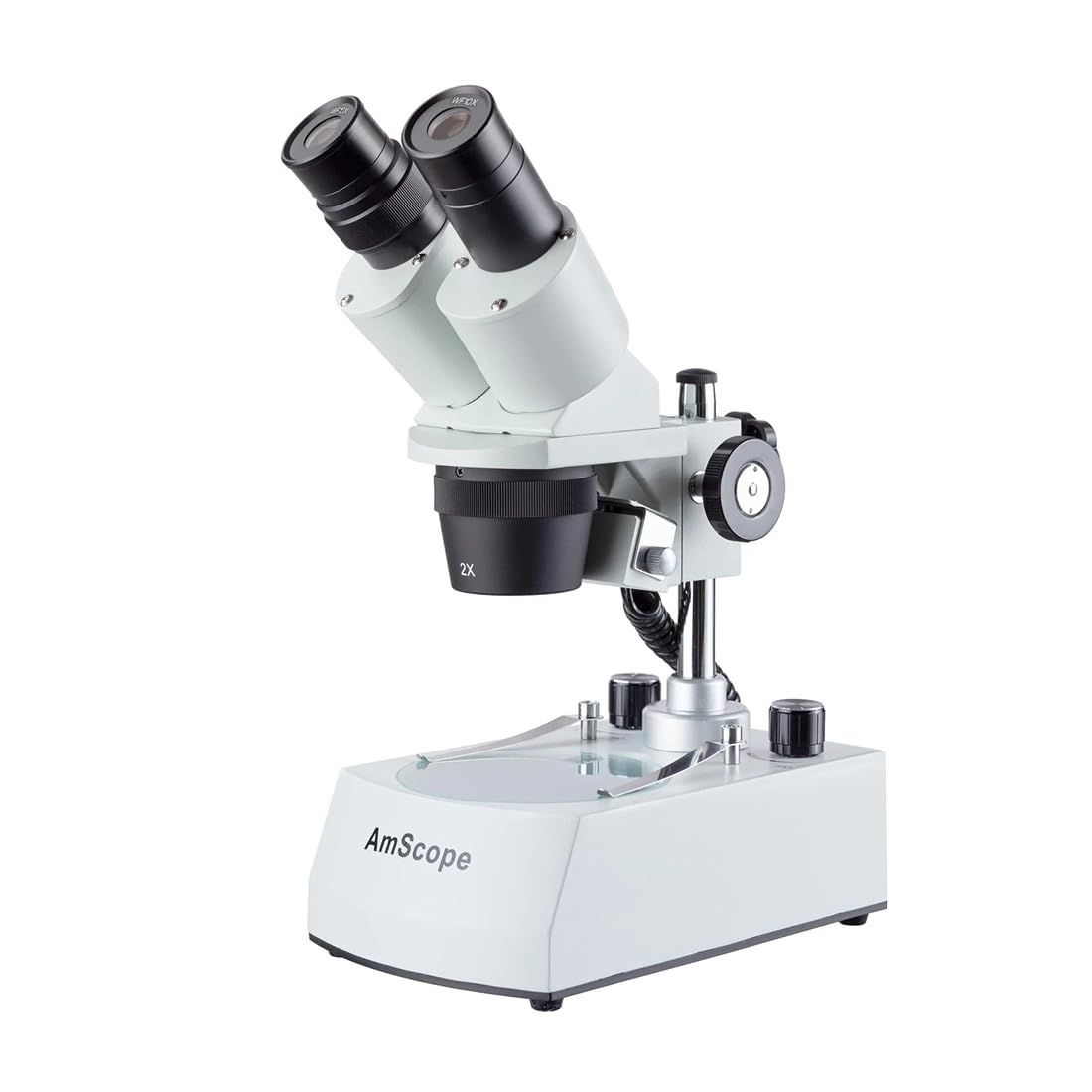 AmScope - Microscopio estéreo inalámbrico LED para iluminación Superior e Inferior 20X-40X.