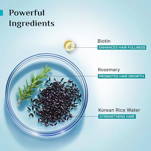 Image of Pilgrim Korean Black Rice and Rosemary Water Spray With Biotin For Strong, Nourished Hair 200ml | Spray for Regrowth | Thicker & Stronger Hair | Sulphate & Paraben Free I For Women for Men