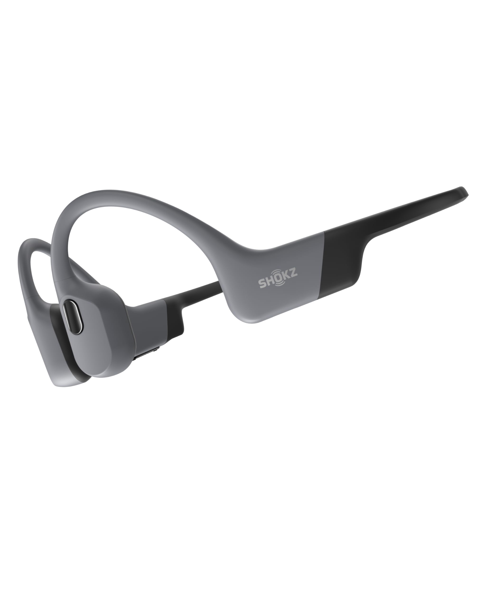 SHOKZ OpenSwim Pro Casque à conduction osseuse, écouteurs sans fil à oreilles libres, IP68, Bluetooth 5.4, stockage MP3 32 Go, micros à annulation de bruit, 9 h d'autonomie pour courir et nager - Gris