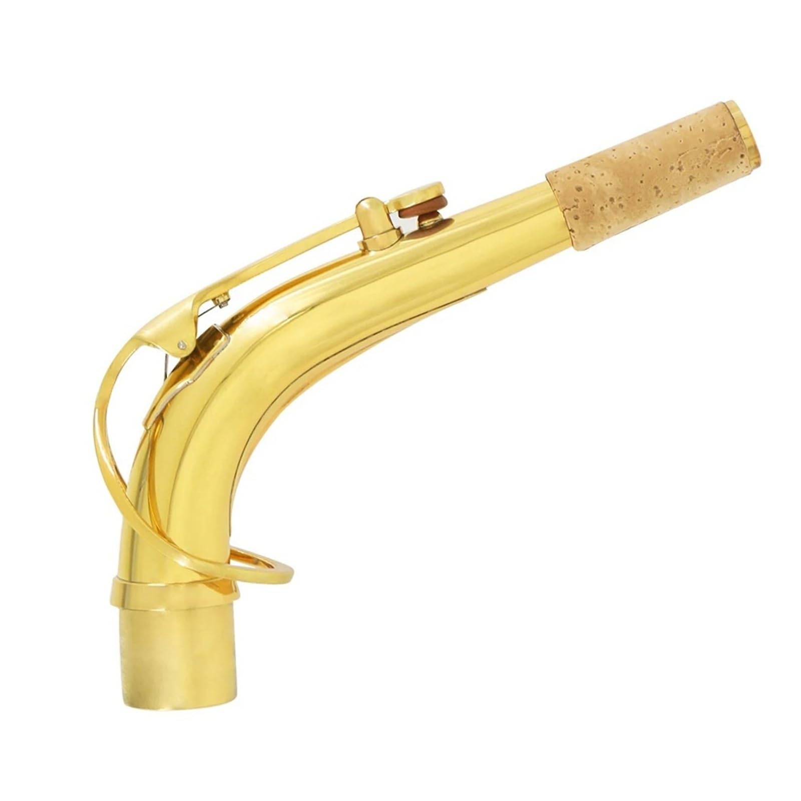 Saxe Collo Curvo Sassofono Contralto Bend Ottone Materiale Sax Accessorio for strumenti a fiato 24,5 mm(Golden)