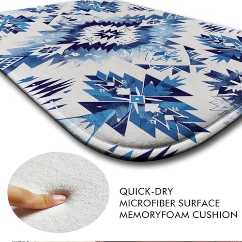 Tapis de bain luxe en mousse à mémoire de forme style bohème chic L - 4