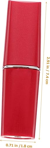 Miniatura 2 de STOBOK Lápiz labial falso realista caja de plástico falso lápiz labial caja de almacenamiento portátil de lápiz labial de desviación joyería lata