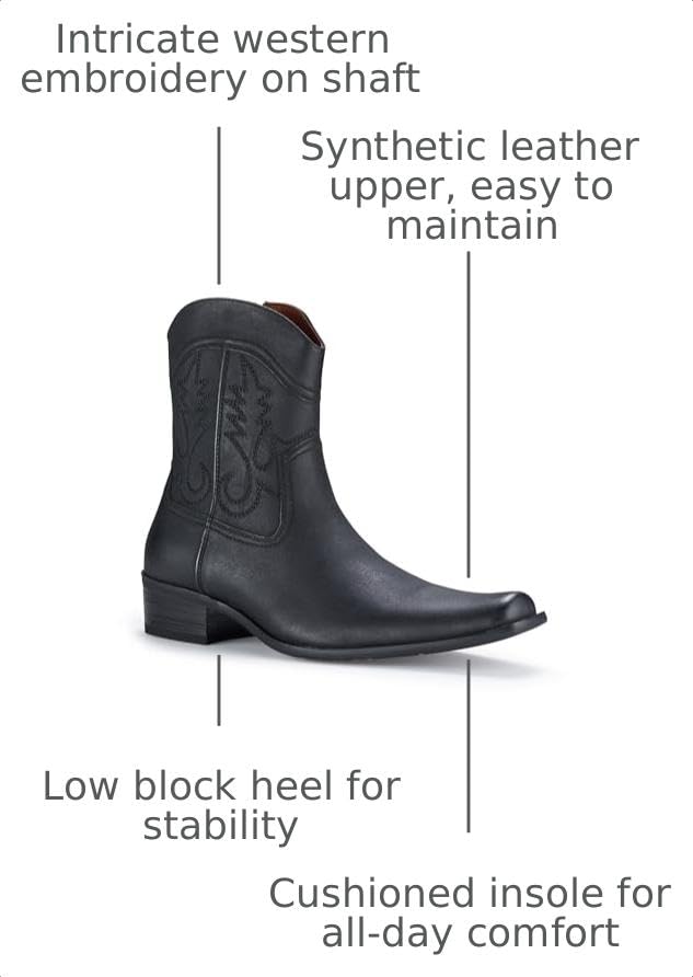 Image of Ferro Aldo Men's Western Boot Collection | Casual & Dress Ankle Boots in Cowboy, Chelsea, & Biker Styles for Men