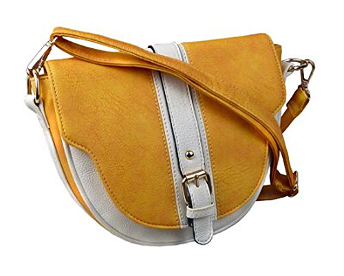 BERNARDO BOSSI, Borsa a tracolla donna Giallo