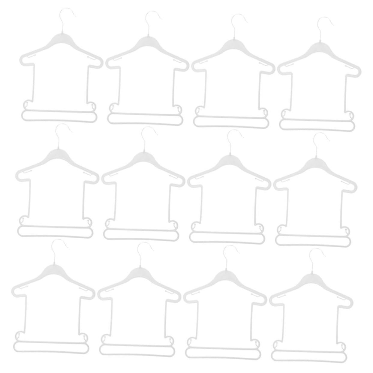 KOMBIUDA Baby Clothes Hangers 12pcs Boys and Girls Size Plastic Hangers Anti-Slip Gold Organizer for Baby Clothing Storage