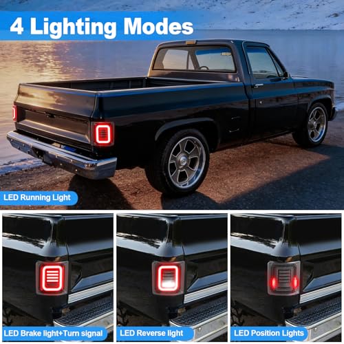 Image of Multifunctional Tail Lights for 1973-1991 C10 C20 Tahoe Suburban K5 Blazer | For K10 K20 C1500 C2500 C3500 K1500 K2500 K3500 Pickup Truck Taillights