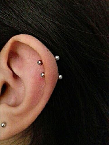 Briana Williams 14G Straight Barbell Tongue Rings for Women Stainless Steel Tongue Piercing Jewelry 12-18mm Bar Length for Nipple Rings Nipplerings Piercing - Image 5