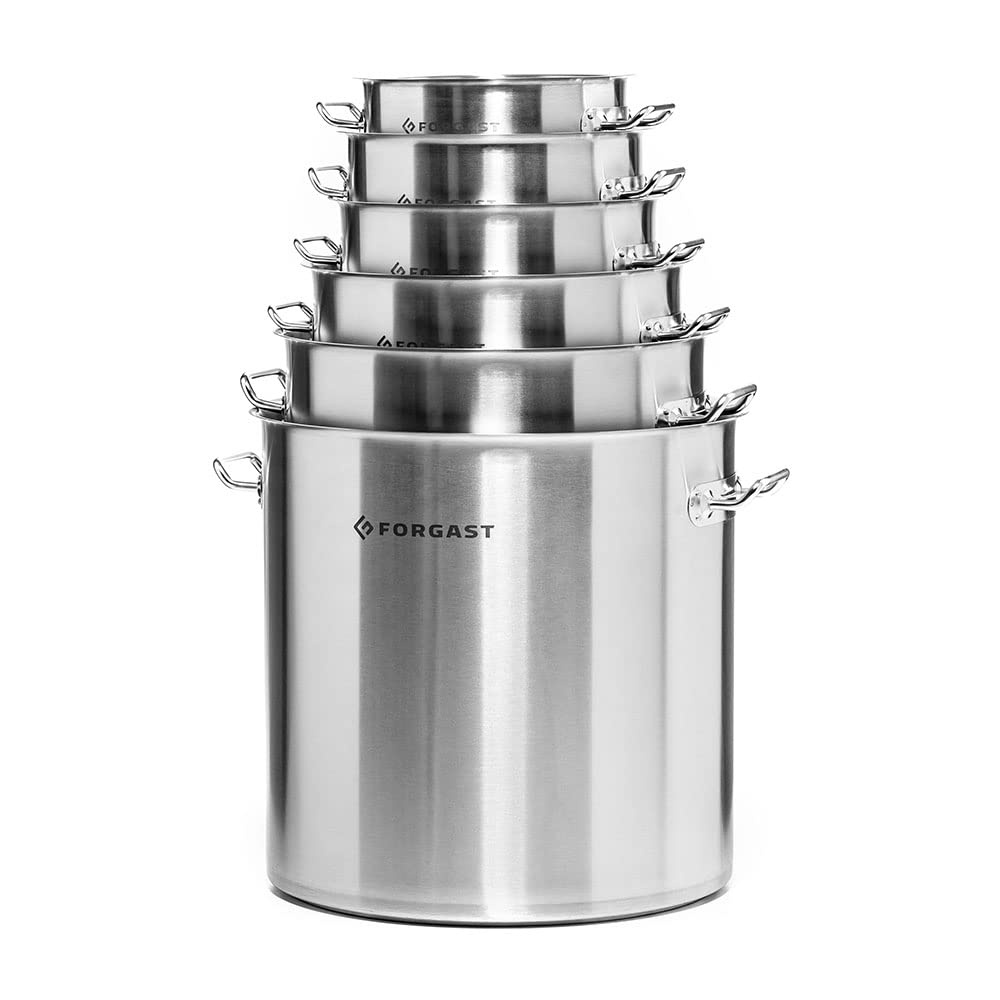 Hoch Edelstahl Kochtopf | 9L Liter | ⌀25cm | Topf | Induktion, Gasherd, Elektro | Spülmaschinengeeignet | Induktionsgeeignet | Edelstahlkochtopf