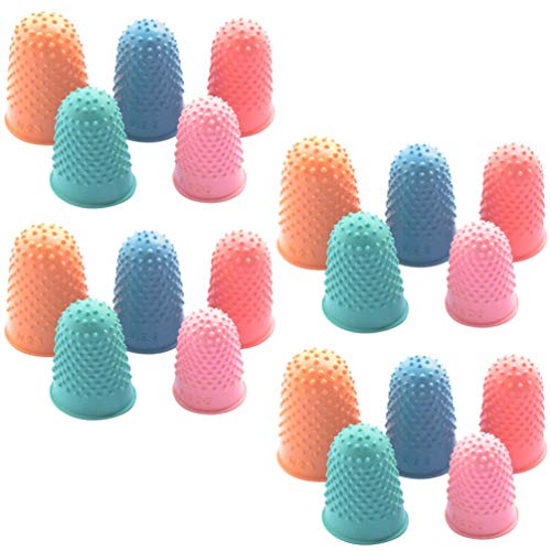STOBOK Dedo De Silicone Protetores de Dedo Pontas Do Dedo de Borracha Pads Grips Dedo Mangas Dedo De