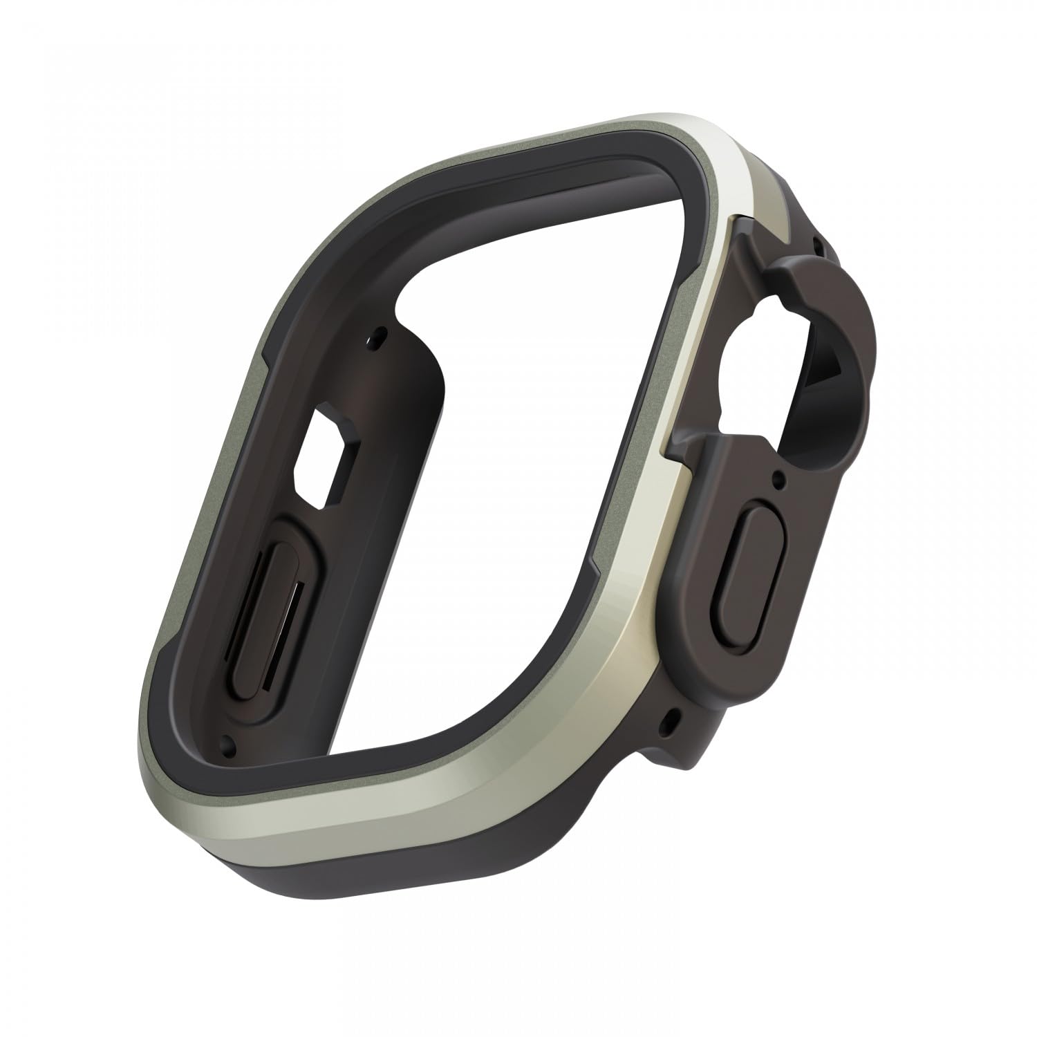 Levelo Armor Pro Case Compatible With Apple Watch Ultra 49mm,Shock Proof,Aluminum Frame,Sturdy Protection,Hybrid Armor Shield Case,Durable Quality,Built For Extreme (Titanium)