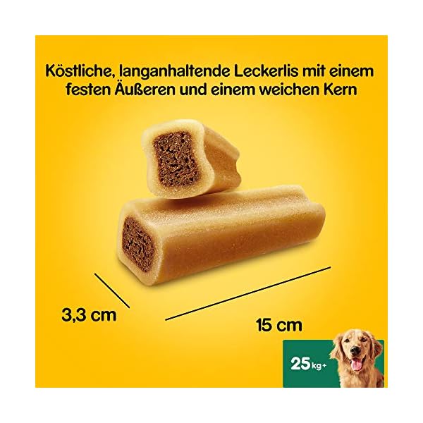 Pedigree Riesenknochen Maxi – Hundeleckerli mit Rind – Ideal als Belohnung für große Hunde – 12 x 210g im Multipack mit je 1 Knochen – Bild 8