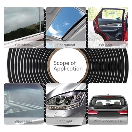 Image of 26Ft Butyl Tape, CLAHJQX 1 /4'' x 26Ft Butyl Sealant Tape Waterproof for Installing Car Doors /Windows /Car Audio, RV Butyl Rubber Sealant